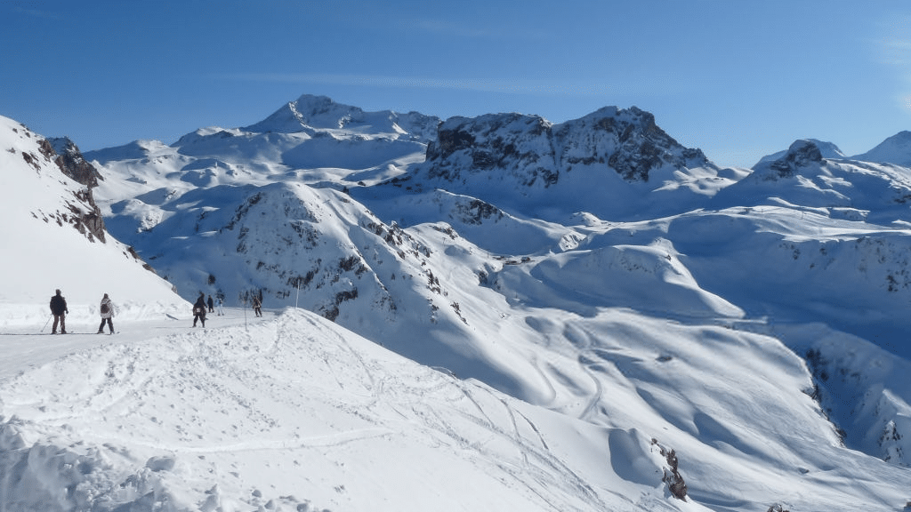 Beautiful view in La Plagne resort