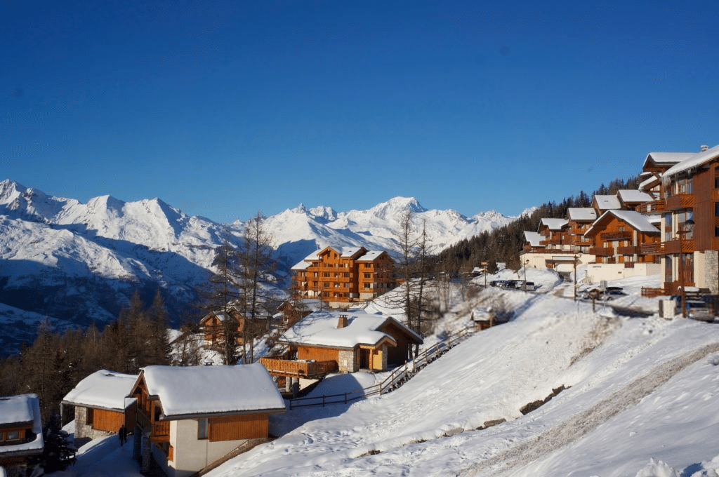 Scenic view in Les Arcs