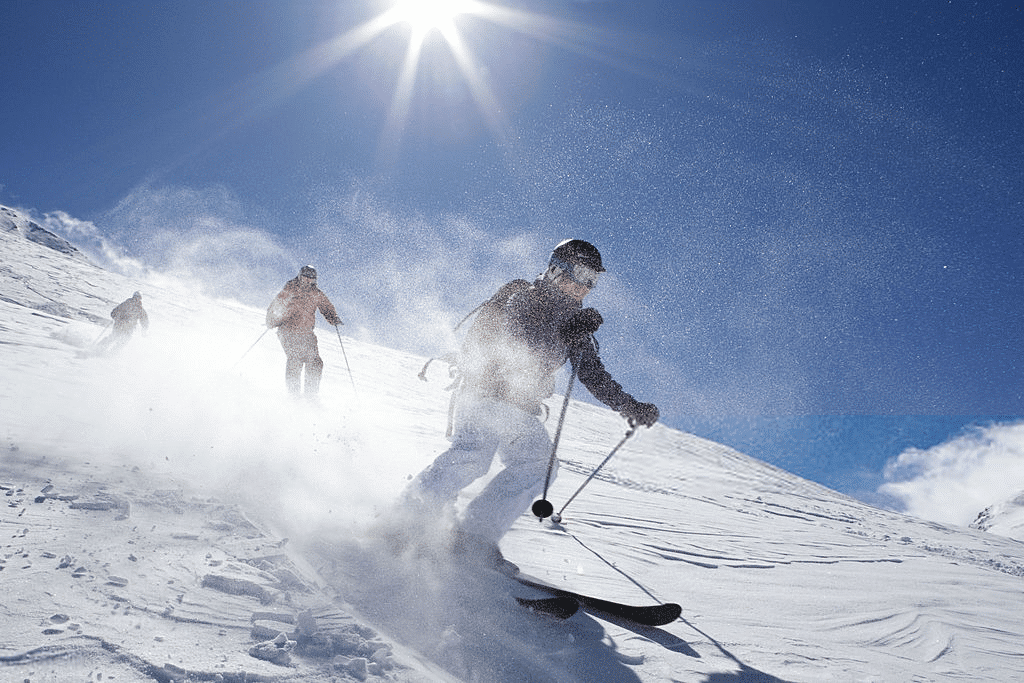 Astonishing skiing view in Val D'Isere